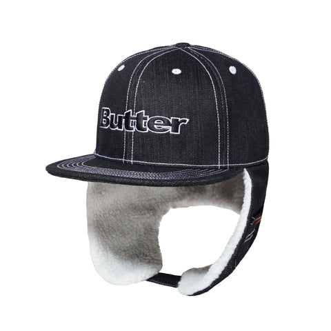 BUTTERGOODS // ADILSON FLAP CAP // BLACK