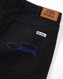 BUTTERGOODS X BLUE NOTE // BLUE NOTE PLEATED DENIM JEANS // WASHED BLACK