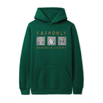 CASH ONLY // HIGH ROLLER HOODIE FOREST // L