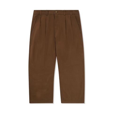 BUTTERGOODS // PLEATED TROUSERS // BROWN