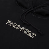 PASS-PORT // OFFICIAL ORGANIC HOODIE // BLACK