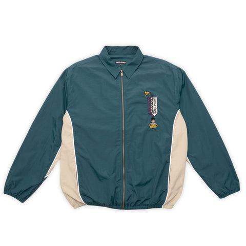 PASS-PORT // TASSLE RPET DELIVERY JACKET // GREEN CREAM