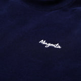 MAGENTA // LOOSE CREWNECK FLEECE // NAVY