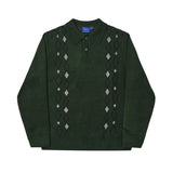 HELAS // APRES-SKI KNIT POLO // GREEN