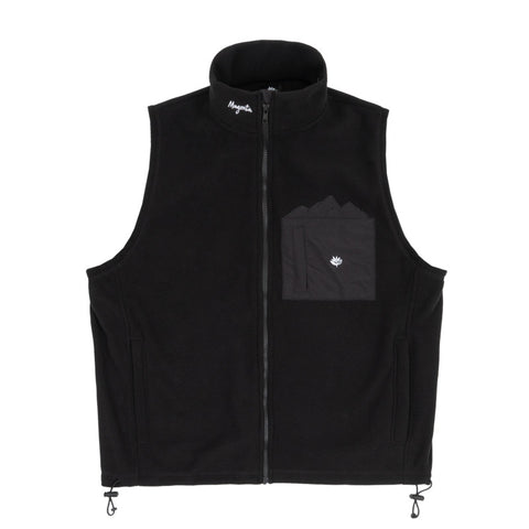 MAGENTA // MTN FLEECE VEST // BLACK